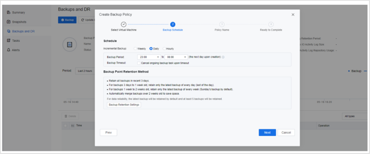 Naquadria Cloud Platform_backup policy